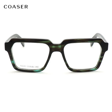 Trend Vintage Acetate Big Square Great Men Glasses Frame Women Optical Prescription Eyeglasses Wide Style Designer Eyewear