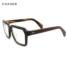 Load image into Gallery viewer, Trend Vintage Acetate Big Square Great Men Glasses Frame Women Optical Prescription Eyeglasses Wide Style Designer Eyewear