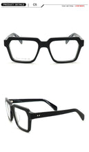 Load image into Gallery viewer, Trend Vintage Acetate Big Square Great Men Glasses Frame Women Optical Prescription Eyeglasses Wide Style Designer Eyewear