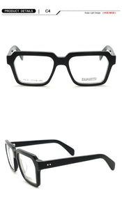 Trend Vintage Acetate Big Square Great Men Glasses Frame Women Optical Prescription Eyeglasses Wide Style Designer Eyewear
