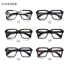Load image into Gallery viewer, Trend Vintage Acetate Big Square Great Men Glasses Frame Women Optical Prescription Eyeglasses Wide Style Designer Eyewear
