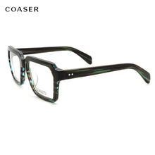Load image into Gallery viewer, Trend Vintage Acetate Big Square Great Men Glasses Frame Women Optical Prescription Eyeglasses Wide Style Designer Eyewear