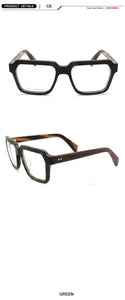 Trend Vintage Acetate Big Square Great Men Glasses Frame Women Optical Prescription Eyeglasses Wide Style Designer Eyewear