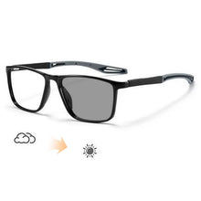 Load image into Gallery viewer, Trendy Intelligent Photochromic Myopia Glasses Men Color Changing Anti-blue Light Eyewear Unisex Optical Eyeglasses 0 To -4.0