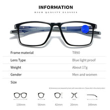 Load image into Gallery viewer, Trendy Intelligent Photochromic Myopia Glasses Men Color Changing Anti-blue Light Eyewear Unisex Optical Eyeglasses 0 To -4.0