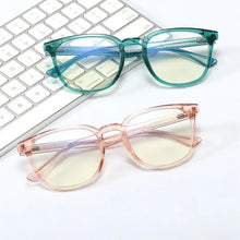Load image into Gallery viewer, Trendy Office Anti Blue Light Glasses Transparent Square Women&#39;s Glasses Frame Vision Care Gaming Computer Eyeglasses UV400