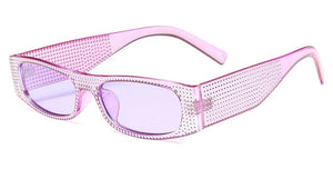 Trendy Small Vintage Sunglasses Women Classic Rectangle Punk Style Sunglasses Men Square Steampunk Glasses Woman UV400