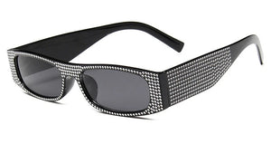 Trendy Small Vintage Sunglasses Women Classic Rectangle Punk Style Sunglasses Men Square Steampunk Glasses Woman UV400