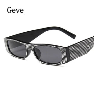 Trendy Small Vintage Sunglasses Women Classic Rectangle Punk Style Sunglasses Men Square Steampunk Glasses Woman UV400