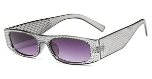 Trendy Small Vintage Sunglasses Women Classic Rectangle Punk Style Sunglasses Men Square Steampunk Glasses Woman UV400