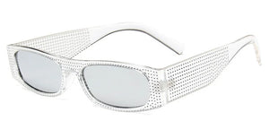 Trendy Small Vintage Sunglasses Women Classic Rectangle Punk Style Sunglasses Men Square Steampunk Glasses Woman UV400