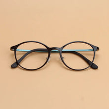 Load image into Gallery viewer, Tungsten Carbon Plastic Steel Round Ultra Light Spectacle Frame Short Sighted Women&#39;s Retro Korean Small Face Tungsten Titanium