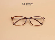 Load image into Gallery viewer, Tungsten Titanium Glasses Men's Brand Vintage Optical Clear Glasses Frames Women Square Elegantl Myopia Optical Eyeglasses