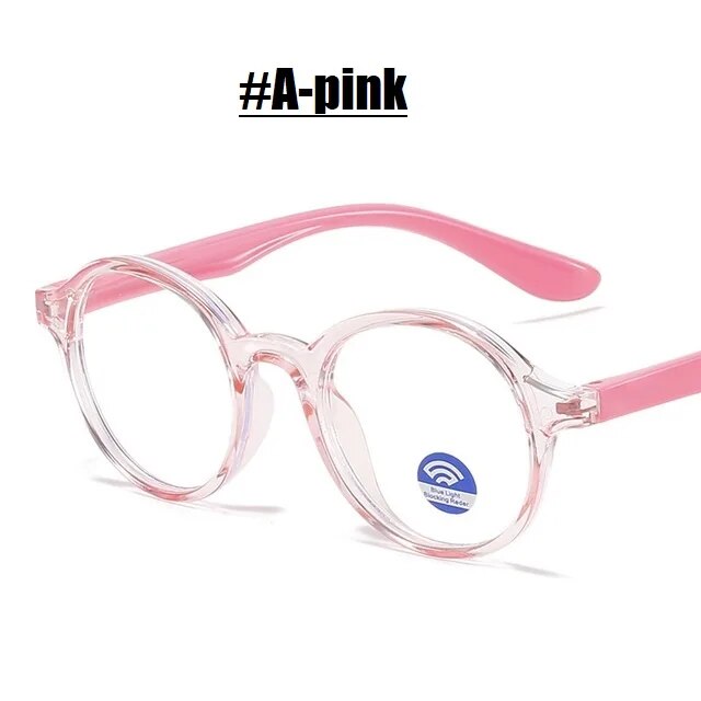 UV400 Kids Anti Blue Light Glasses Silicone Boys Girls Computer Eyeglasses Blue Light Blocking Glass Optical Frame Phone Glasses