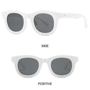 UV400 Square Sunglasses Trendy Colorful Popular Jelly Green Sun Glasses Punk Shades for Women & Men