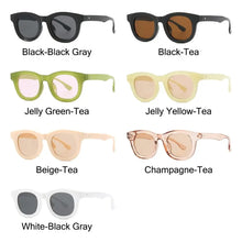 Load image into Gallery viewer, UV400 Square Sunglasses Trendy Colorful Popular Jelly Green Sun Glasses Punk Shades for Women &amp; Men