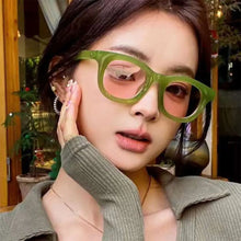 Load image into Gallery viewer, UV400 Square Sunglasses Trendy Colorful Popular Jelly Green Sun Glasses Punk Shades for Women &amp; Men