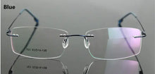 Load image into Gallery viewer, UVLAIK Classic Mens Pure Titanium Rimless Glasses Frames Myopia Optical Frame Ultra-light Titanium Frameless Eyeglasses Frame
