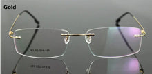 Load image into Gallery viewer, UVLAIK Classic Mens Pure Titanium Rimless Glasses Frames Myopia Optical Frame Ultra-light Titanium Frameless Eyeglasses Frame