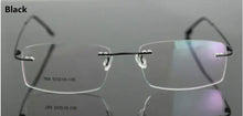 Load image into Gallery viewer, UVLAIK Classic Mens Pure Titanium Rimless Glasses Frames Myopia Optical Frame Ultra-light Titanium Frameless Eyeglasses Frame