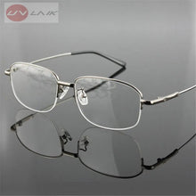 Carica l&#39;immagine nel visualizzatore di Gallery, UVLAIK Memory Titanium Eyeglasses Half Alloy Frame Optical Glasses Frame Men Women Retro Half-frame Glasses Prescription Frames