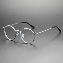 Load image into Gallery viewer, UVLAIK Ultralight Pure Titanium Glasses Frame Women Round Eyewear Men Myopia Optical Prescription Eyeglasses Japanese Designer