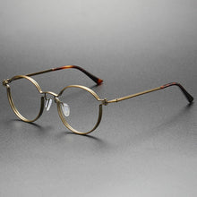 Load image into Gallery viewer, UVLAIK Ultralight Pure Titanium Glasses Frame Women Round Eyewear Men Myopia Optical Prescription Eyeglasses Japanese Designer