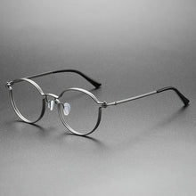 Load image into Gallery viewer, UVLAIK Ultralight Pure Titanium Glasses Frame Women Round Eyewear Men Myopia Optical Prescription Eyeglasses Japanese Designer
