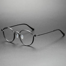 Load image into Gallery viewer, UVLAIK Ultralight Pure Titanium Glasses Frame Women Round Eyewear Men Myopia Optical Prescription Eyeglasses Japanese Designer