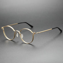 Load image into Gallery viewer, UVLAIK Ultralight Pure Titanium Glasses Frame Women Round Eyewear Men Myopia Optical Prescription Eyeglasses Japanese Designer