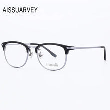 Load image into Gallery viewer, Ultem Metal Eyeglasses Frames for Men Women Simple Business Light Eye Glasses Optical Prescription Rectangle Glasses Classic New