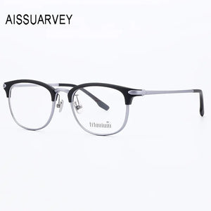 Ultem Metal Eyeglasses Frames for Men Women Simple Business Light Eye Glasses Optical Prescription Rectangle Glasses Classic New