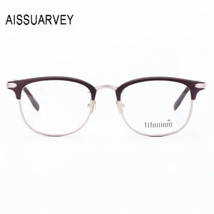 Ultem Metal Eyeglasses Frames for Men Women Simple Business Light Eye Glasses Optical Prescription Rectangle Glasses Classic New