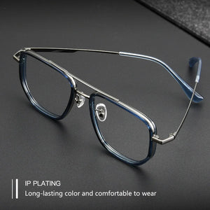 Ultra Light Comfortable Man Square β Titanium Eyeglasses WoMen TR90  Optical Prescription Glasses Frame