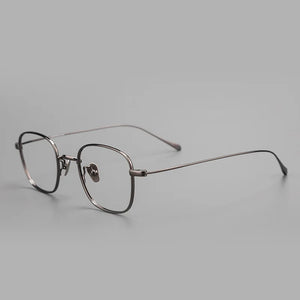 Ultra-Light Pure Titanium Eyeglasses Frame Men Women Square Small Frame Eyeglasses High Number Prescription Myopia Glasses Frame