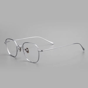 Ultra-Light Pure Titanium Eyeglasses Frame Men Women Square Small Frame Eyeglasses High Number Prescription Myopia Glasses Frame