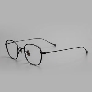 Ultra-Light Pure Titanium Eyeglasses Frame Men Women Square Small Frame Eyeglasses High Number Prescription Myopia Glasses Frame