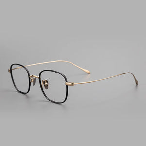 Ultra-Light Pure Titanium Eyeglasses Frame Men Women Square Small Frame Eyeglasses High Number Prescription Myopia Glasses Frame