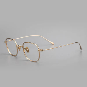 Ultra-Light Pure Titanium Eyeglasses Frame Men Women Square Small Frame Eyeglasses High Number Prescription Myopia Glasses Frame