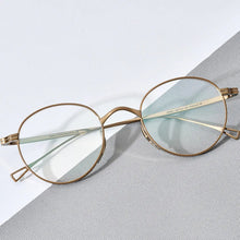 Load image into Gallery viewer, Ultra Light Pure Titanium Glasses Oval Round Retro Fashion Eyeglasses Frames Men Women Optical Vintage Eyewear Spectacles