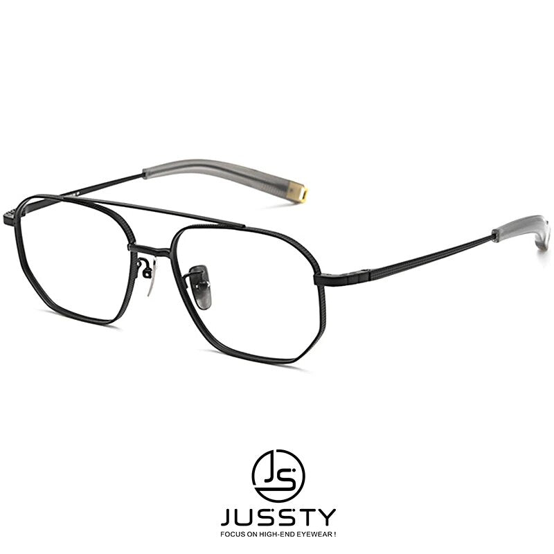 Ultra Light Pure Titanium Optical Glasses Men Big Frame Prescription Eyeglasse Myopia Square Brand Designer Spectacles Frame