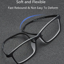 Carica l&#39;immagine nel visualizzatore di Gallery, Ultra-Light Pure Titanium Reading Glasses Men Outdoor Blue Light Blocking Hyperopia Glasses Business Large Frame Eyeglasses New