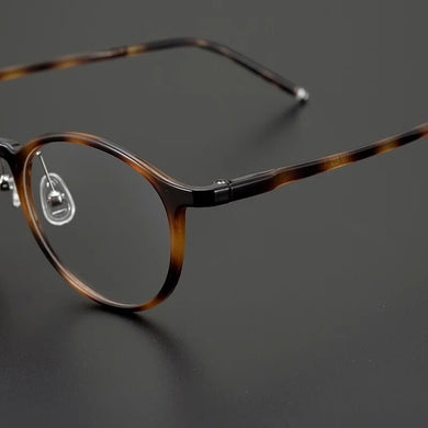 Ultra Light Retro Oval Frame Women's Fine frame computer glasses UV protection Optical prescription frames