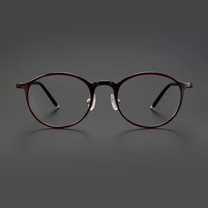 Ultra Light Retro Oval Frame Women's Fine frame computer glasses UV protection Optical prescription frames