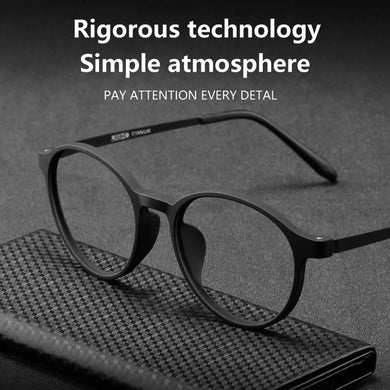Ultra Light Round Comfortable Man Alloy Eyeglasses TR90  Optical Prescription Glasses Frame Men
