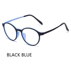 Ultra Light Round Comfortable Man Alloy Eyeglasses TR90  Optical Prescription Glasses Frame Men