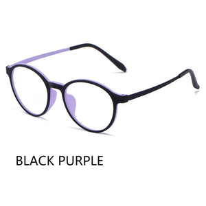 Ultra Light Round Comfortable Man Alloy Eyeglasses TR90  Optical Prescription Glasses Frame Men