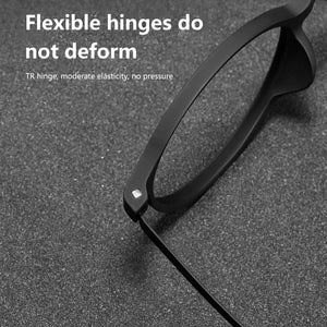 Ultra Light Round Comfortable Man Alloy Eyeglasses TR90  Optical Prescription Glasses Frame Men