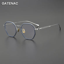 Load image into Gallery viewer, Ultra Light Vintage Pure Titanium Eyeglasses Frame Men Japan Prescription Myopia Glasses Frame Women Retro   Brand Eyewear