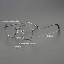 Load image into Gallery viewer, Ultra Light Vintage Pure Titanium Eyeglasses Frame Men Japan Retro Prescription Myopia Glasses Frame Women   Brand Eyewear